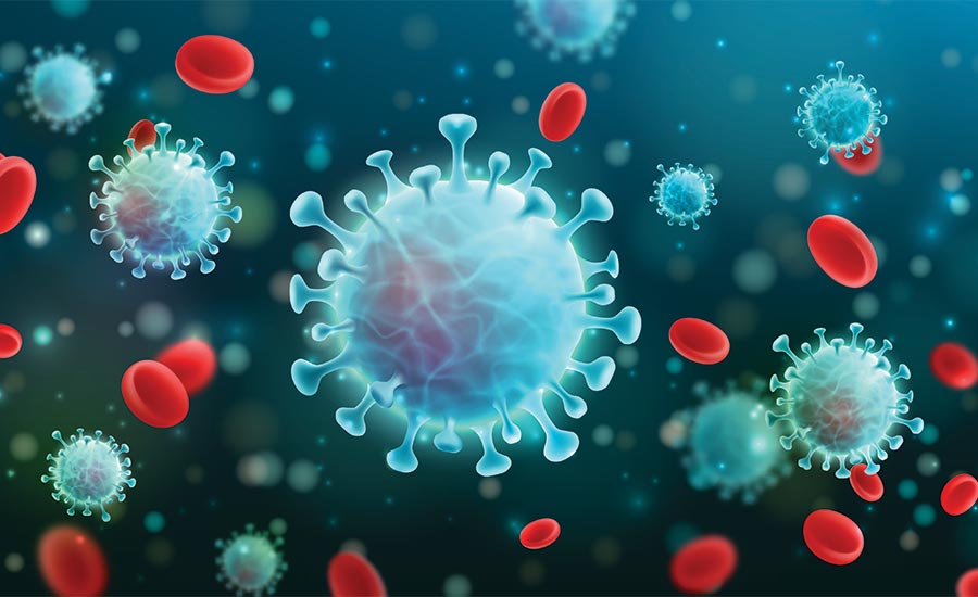 Stock image illustrating the SARS-Cov-2 coronavirus. Image used in the “What is the difference between virus and bacteria” blog post.