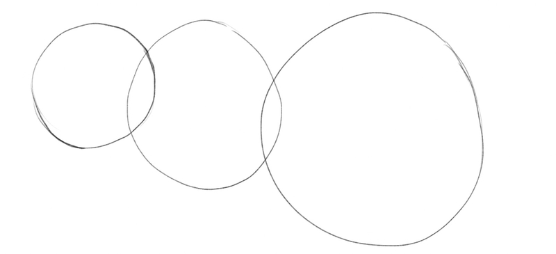 Three attached circles.​