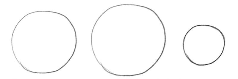 Three circles.