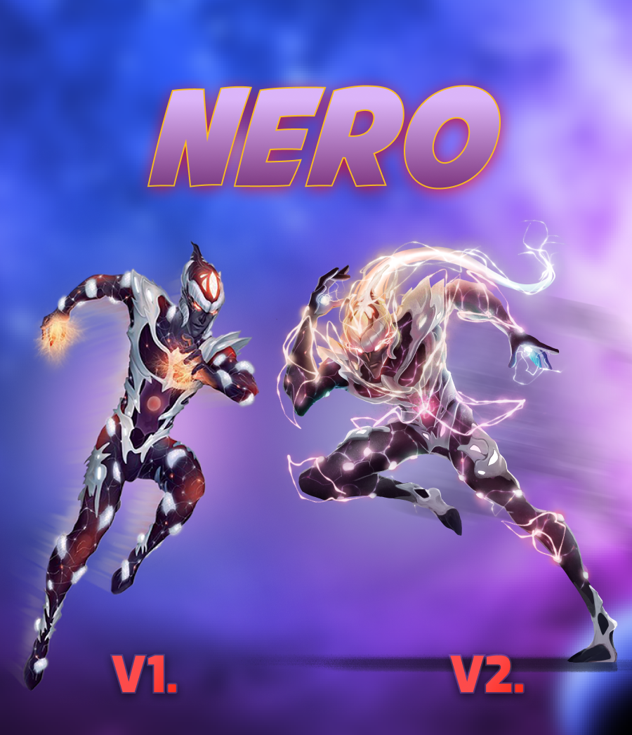 Old and new versions of Nero.