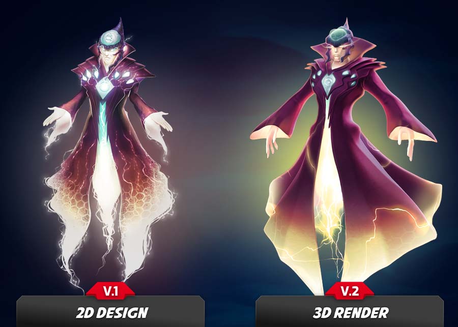 3D design of Council Of The Mind - Biowarriors.