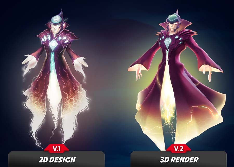 3D design of Council Of The Mind - Biowarriors.