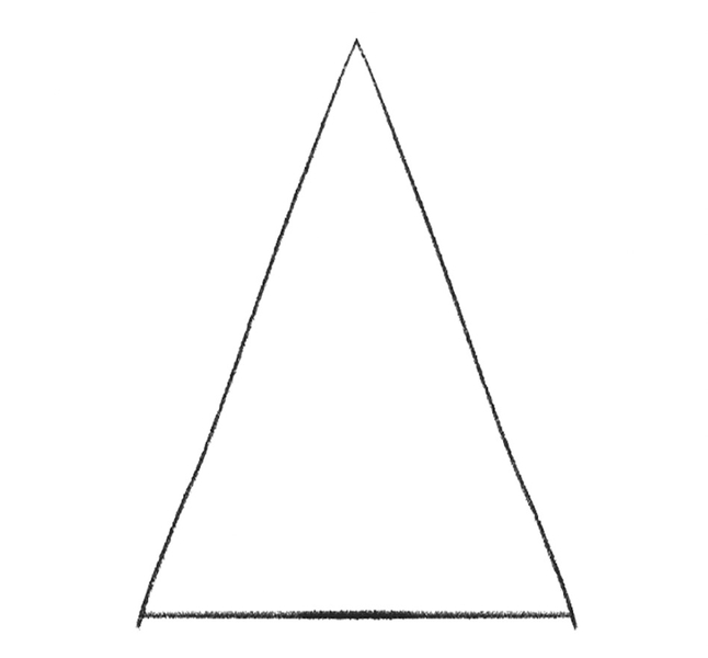 An isosceles triangle.​