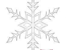 Finished snowflake drawing. Image used in the “Snowflake Drawing In 5 Steps: A Guide For Beginners” blog post.​